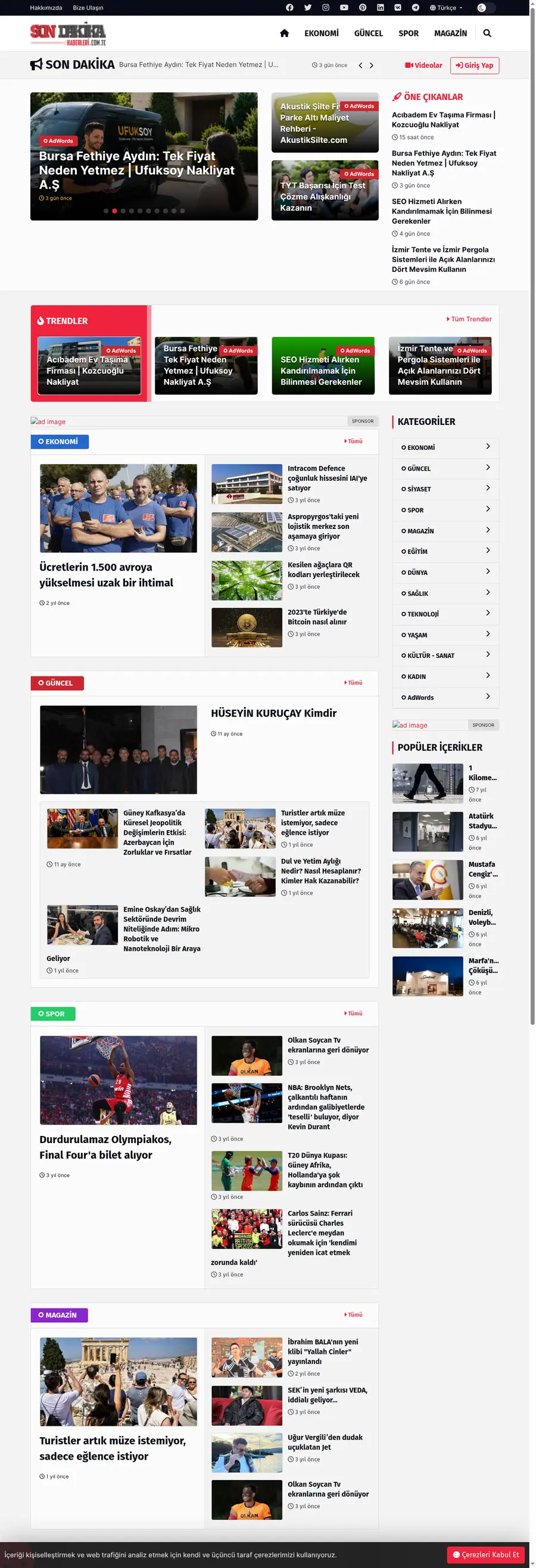 Sondakikahaberleri.com.tc önizleme