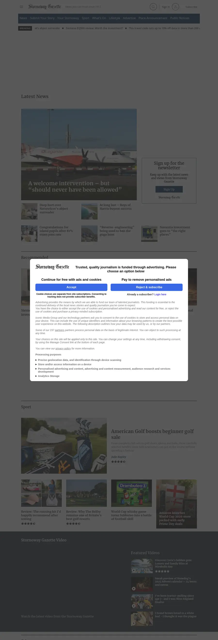 Stornowaygazette.co.uk önizleme