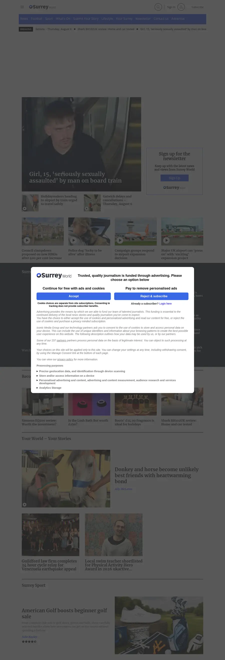Surreyworld.co.uk önizleme