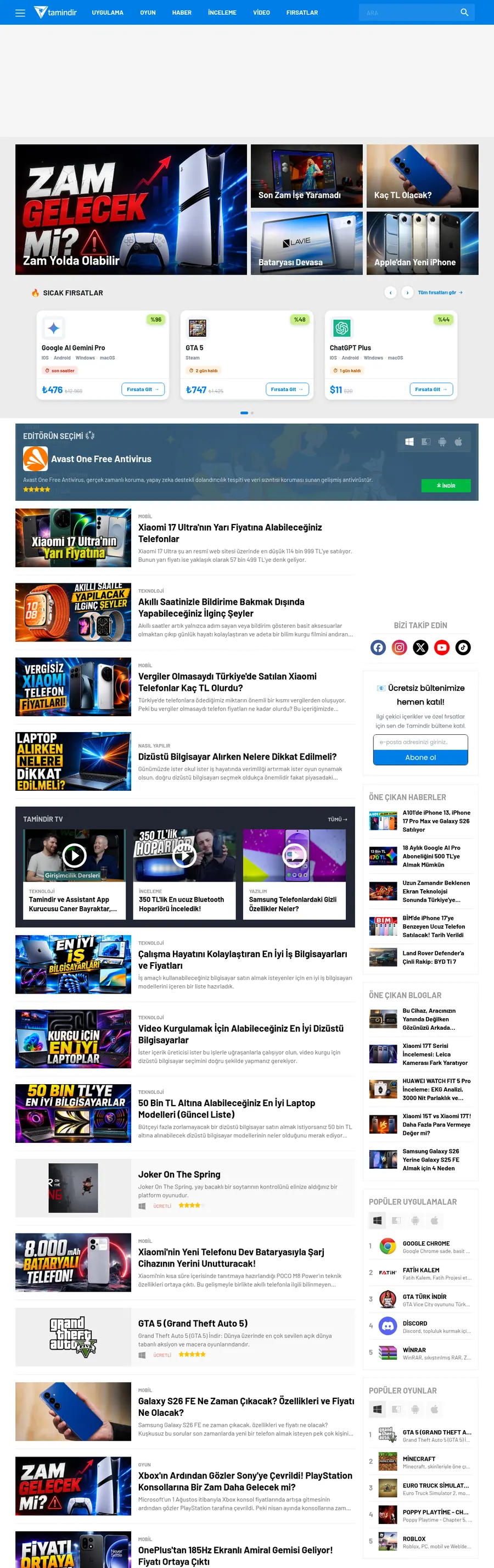 Tamindir.com önizleme