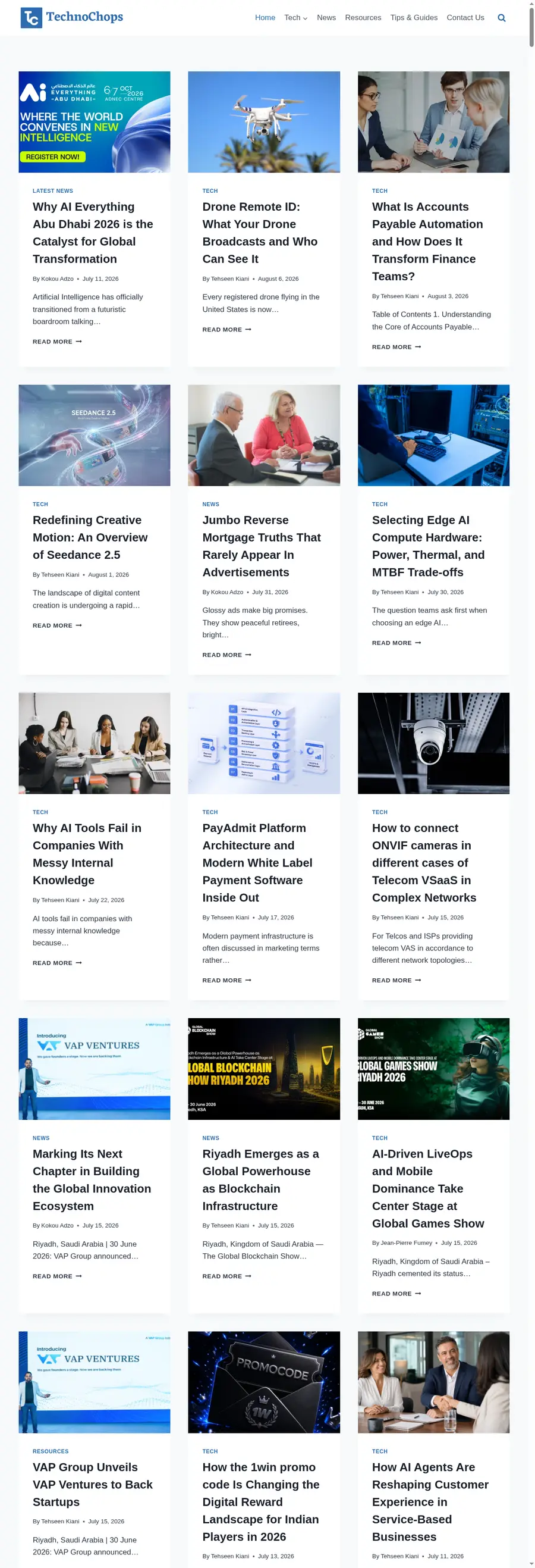 Technochops.com önizleme
