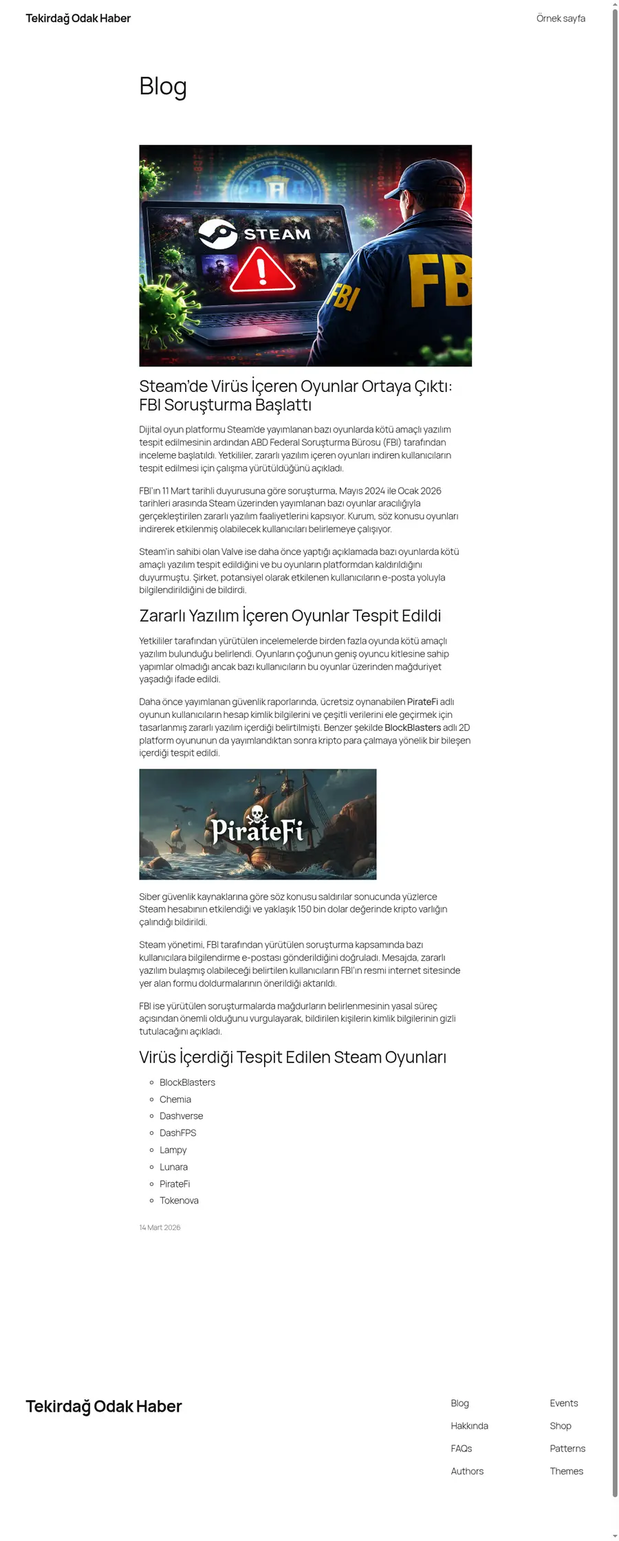 Tekirdagodak.com önizleme