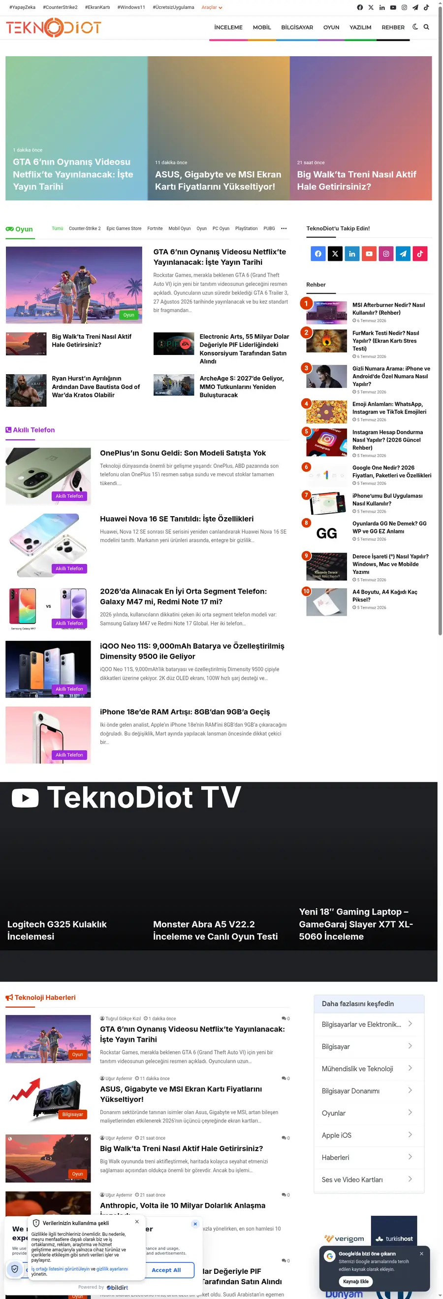 Teknodiot.com önizleme