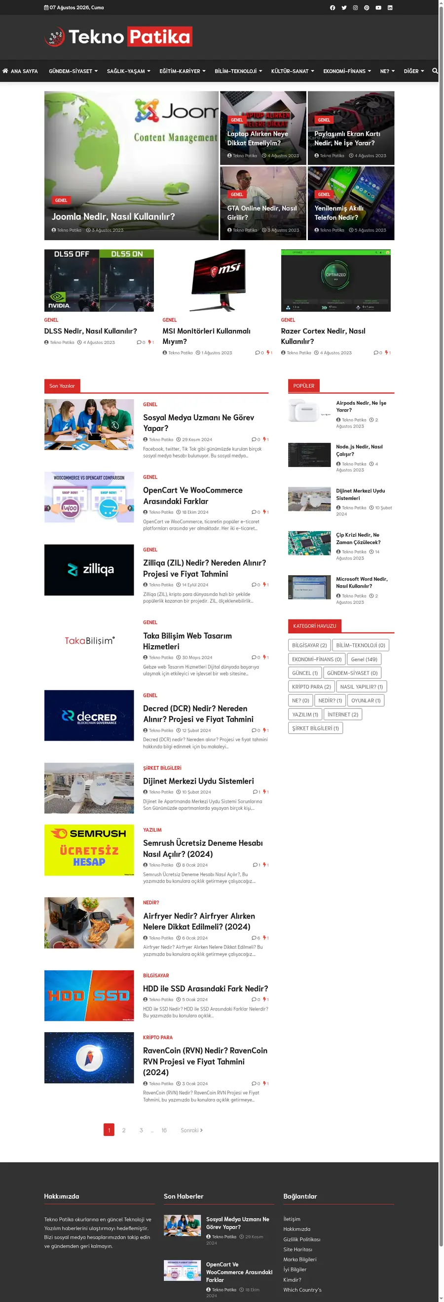 Teknopatika.com önizleme