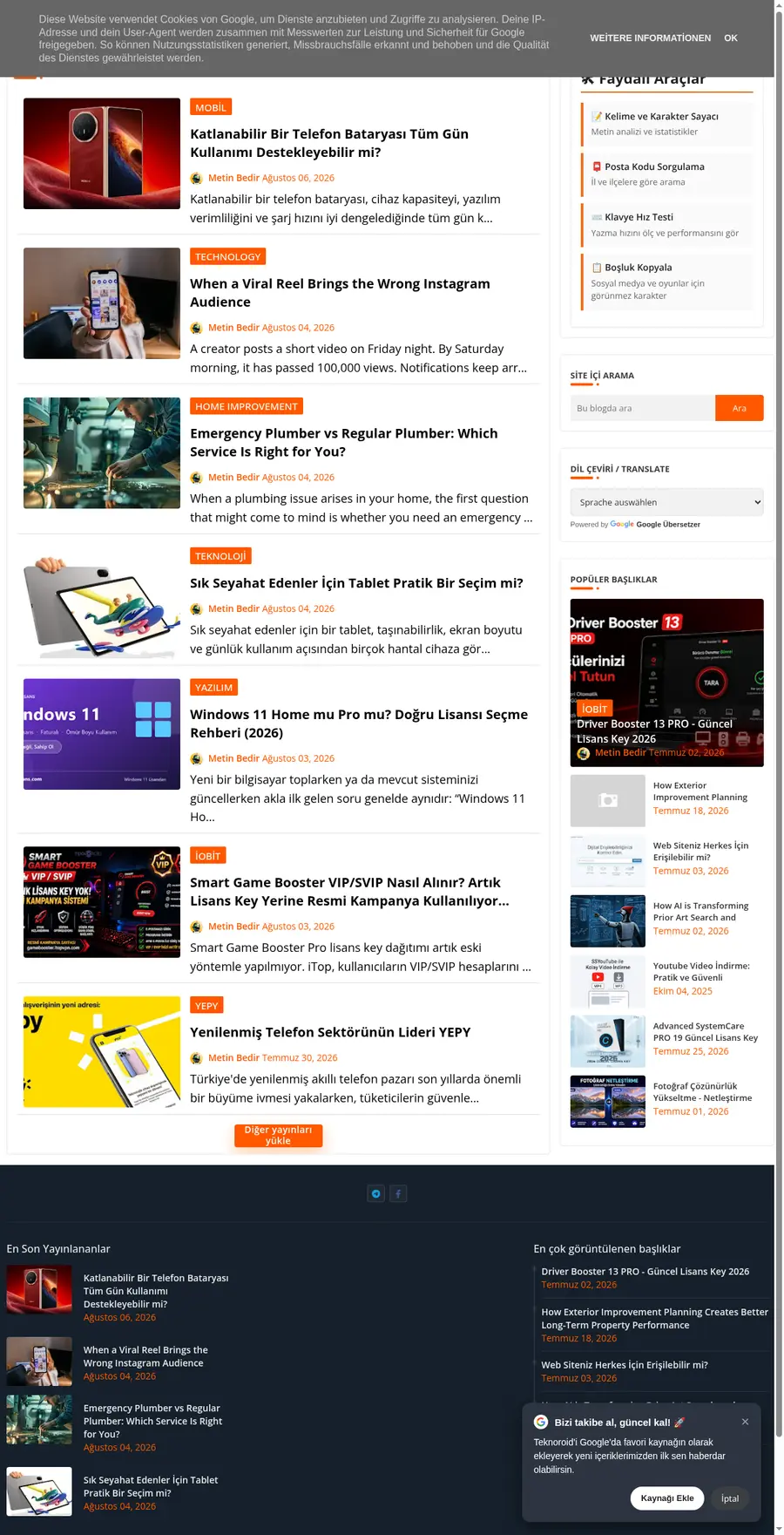 Teknoroid.net önizleme