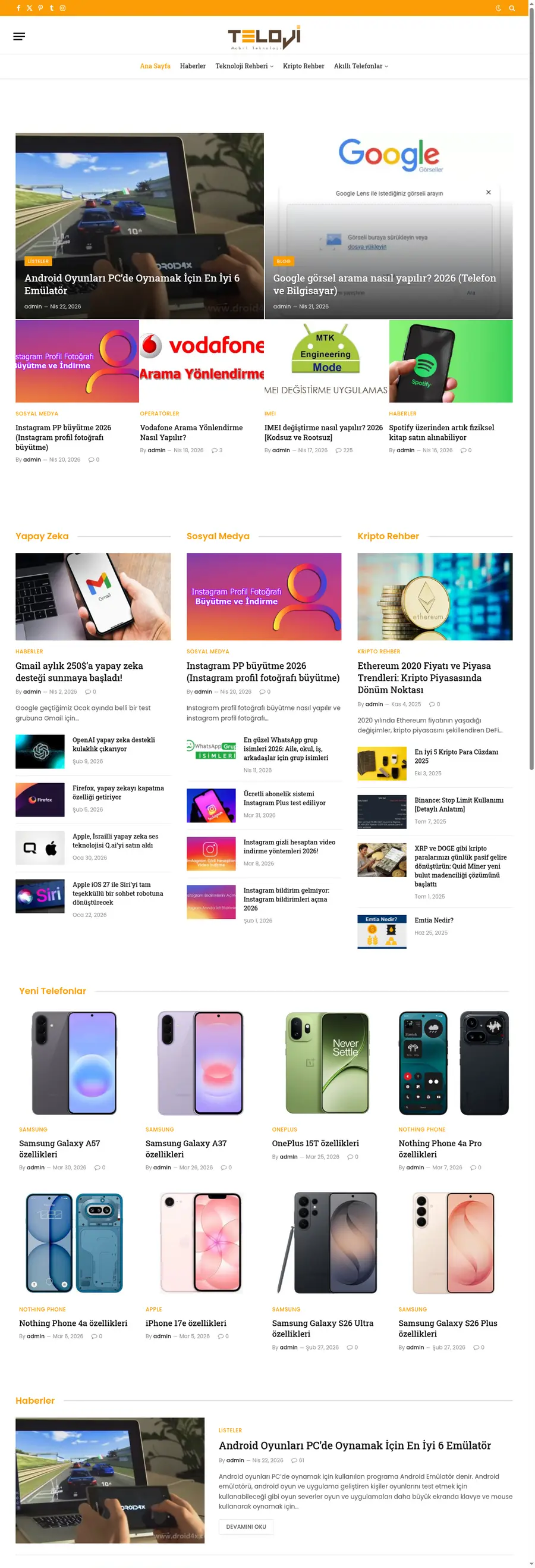 Teloji.com önizleme