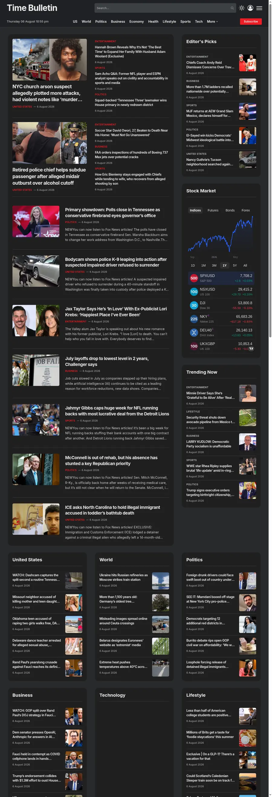 Timebulletin.us önizleme