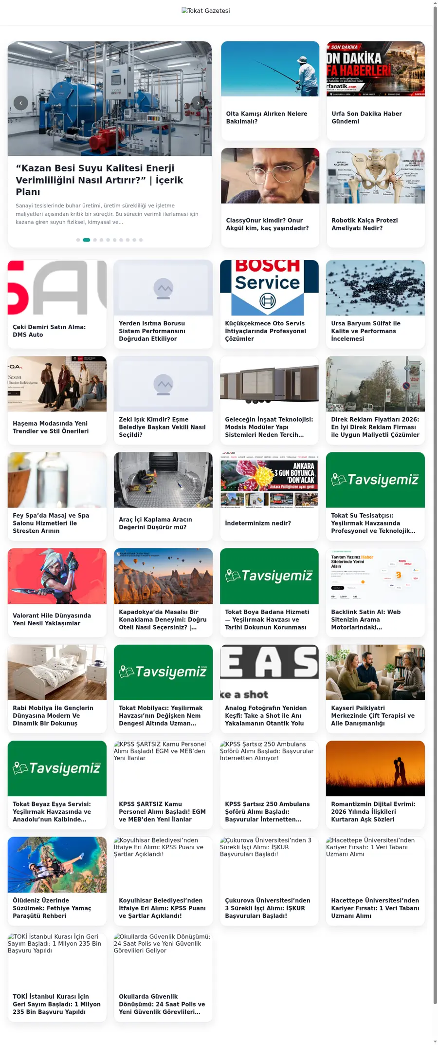 Tokatgazetesi.com önizleme