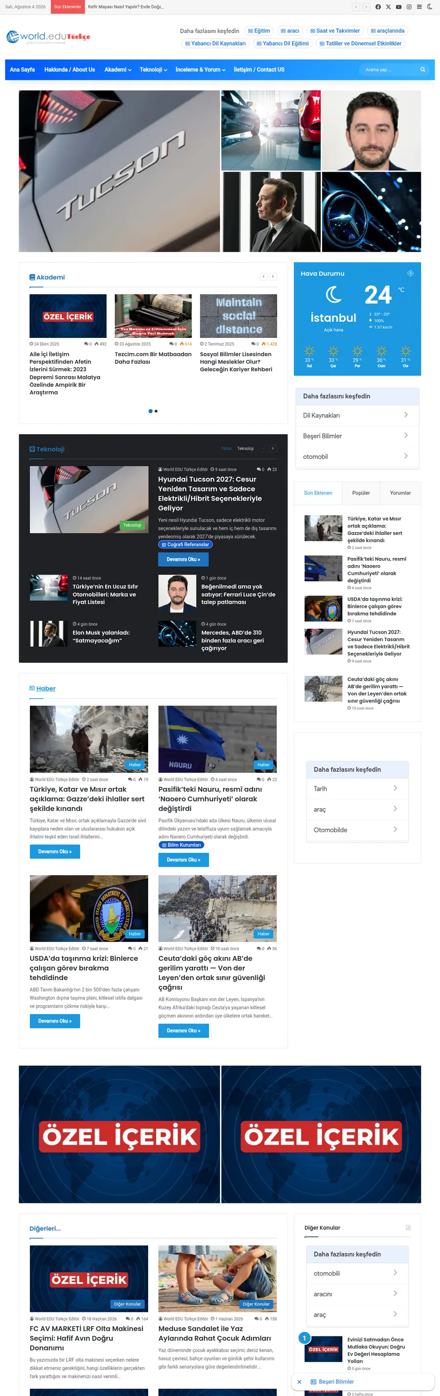 Turkce.world.edu önizleme