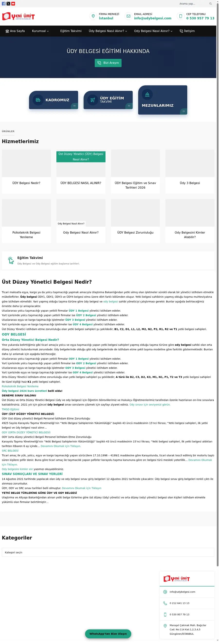Udybelgesi.com önizleme