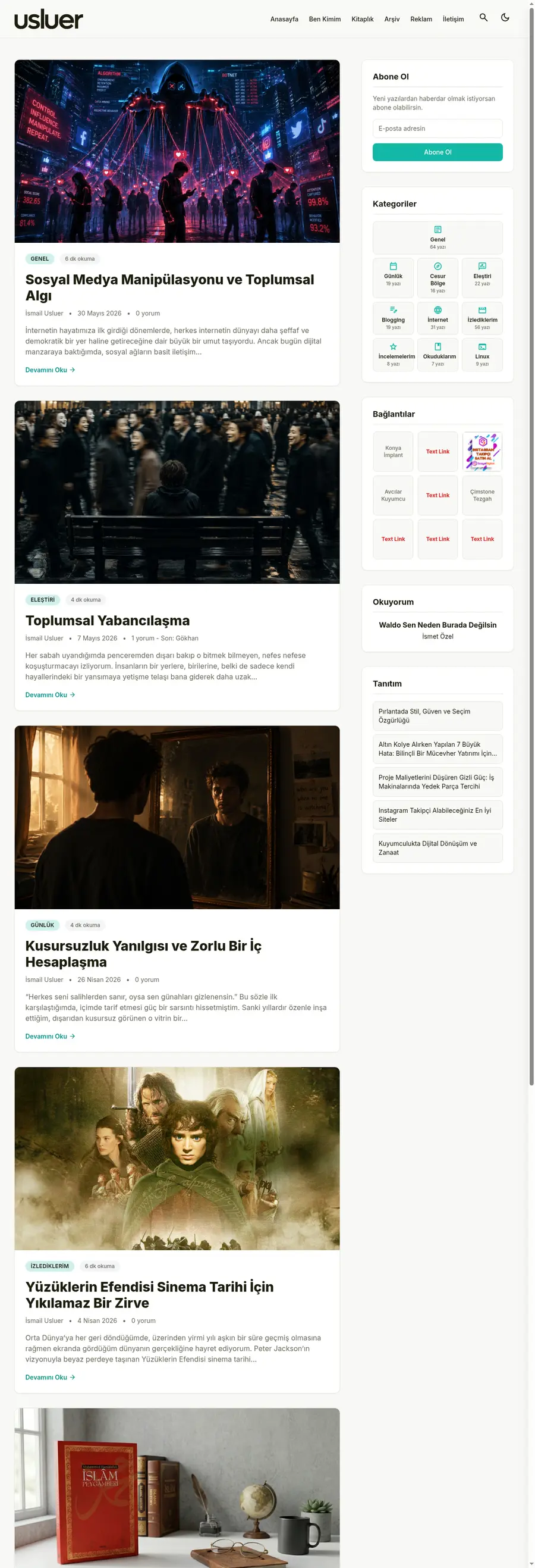 Usluer.net önizleme