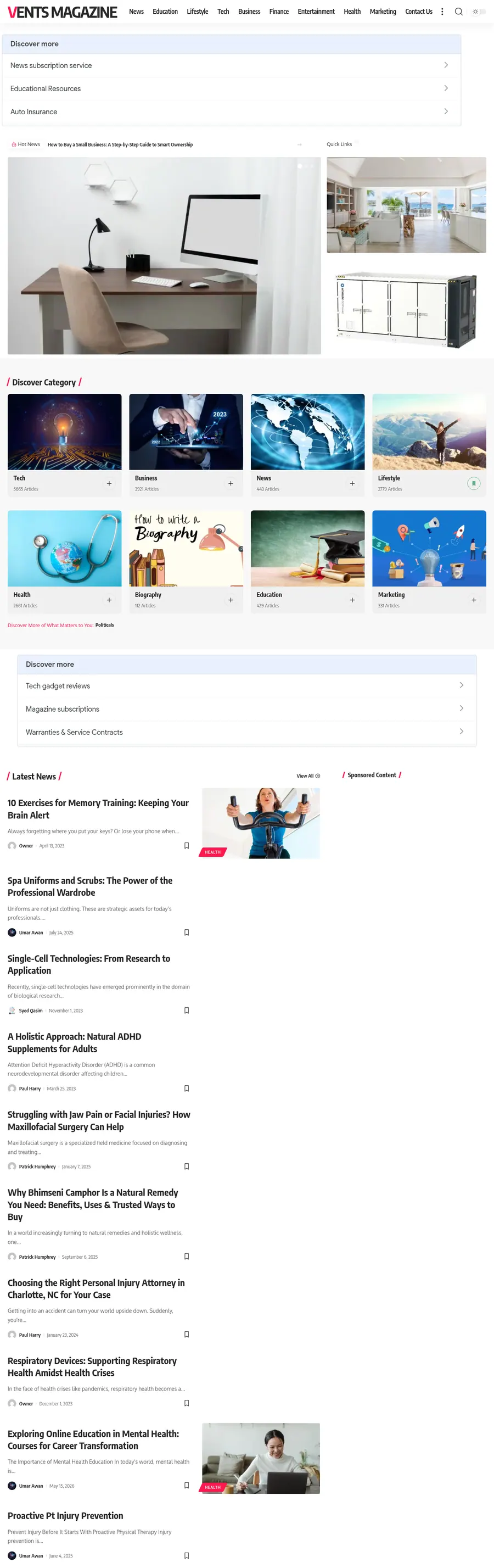 Ventsmagazine.co.uk önizleme