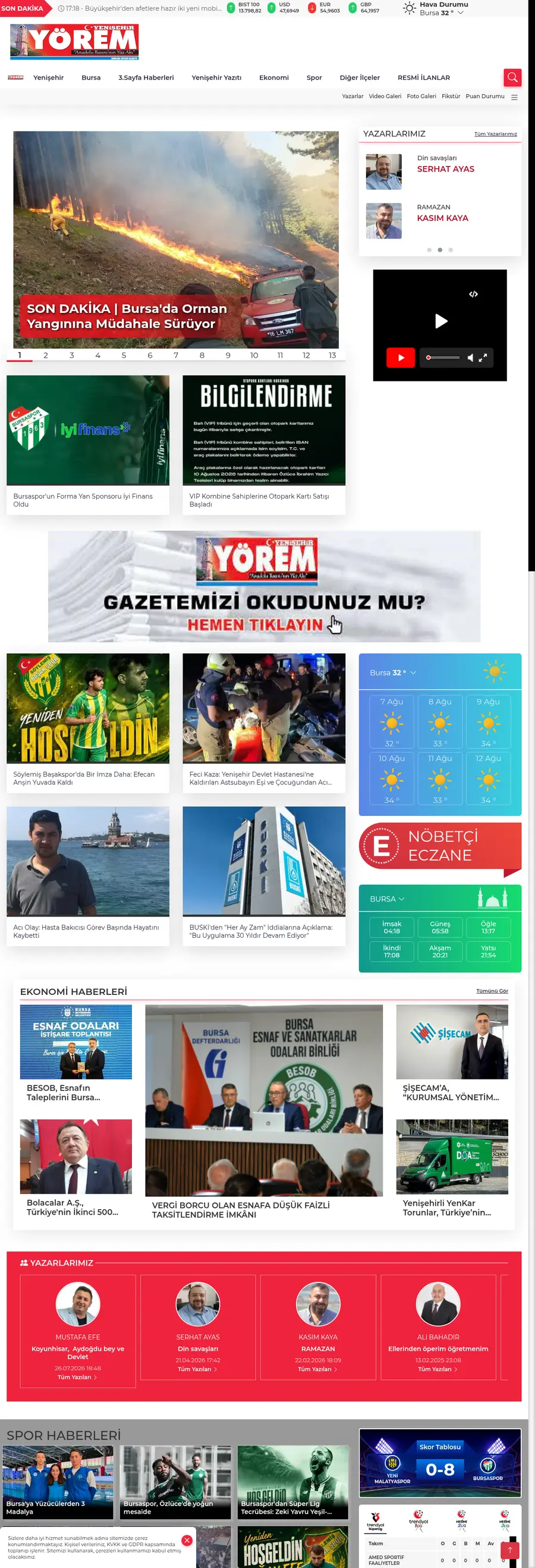 Yenisehiryorem.com önizleme