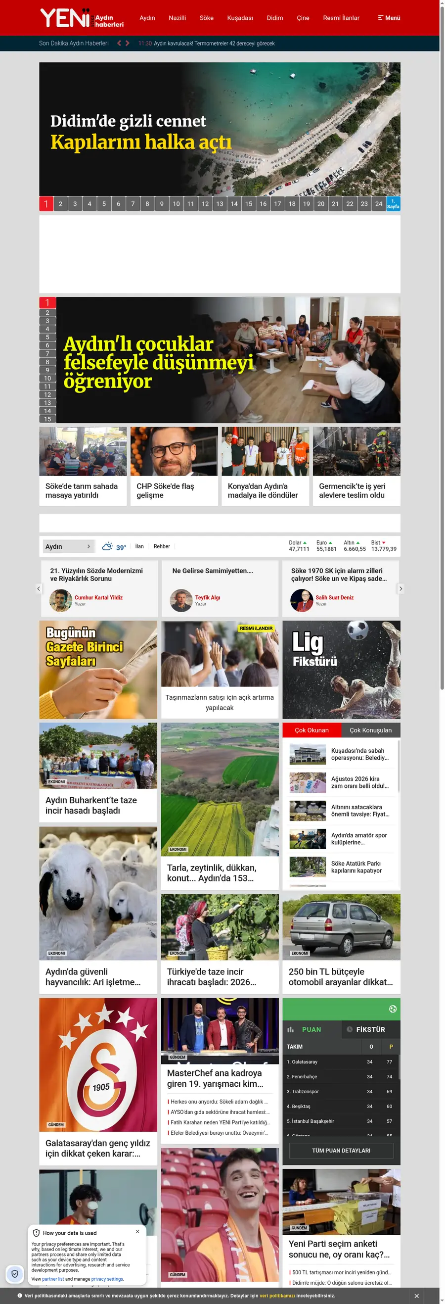 Yenisokegazetesi.com önizleme