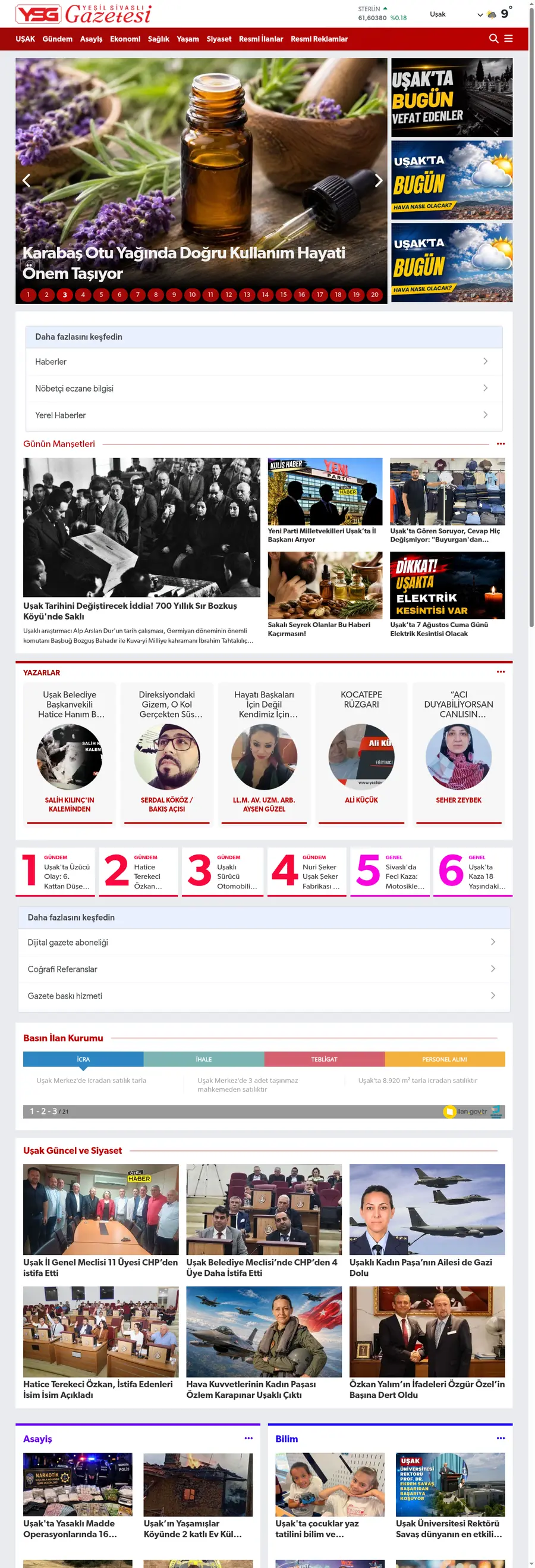 Yesilsivasligazetesi.com önizleme
