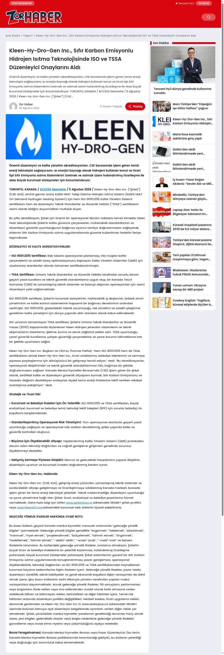 Zorhaber.com önizleme
