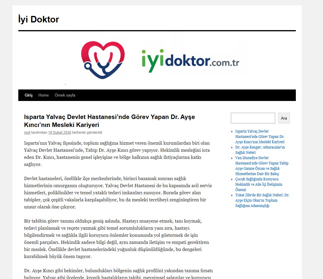 İyidoktor.com.tr Tanıtım Yazısı 1 iyidoktor.com .tr