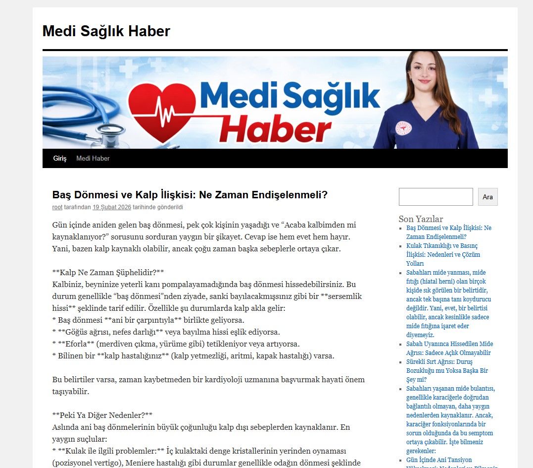 Medisaglikhaber.com.tr Tanıtım Yazısı 1 medisaglikhaber.com .tr