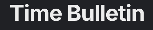 Timebulletin.us Tanıtım Yazısı